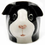 Black and white egg cup
